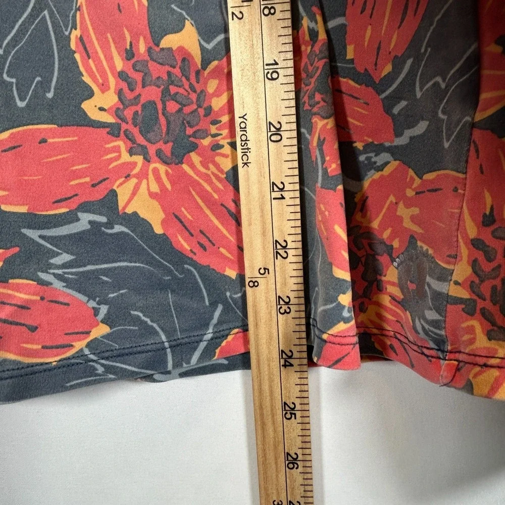 Hang Ten Womens XL Long Sleeve Rashguard UPF 50+ Stretch Shirt Back Pocket Logo
